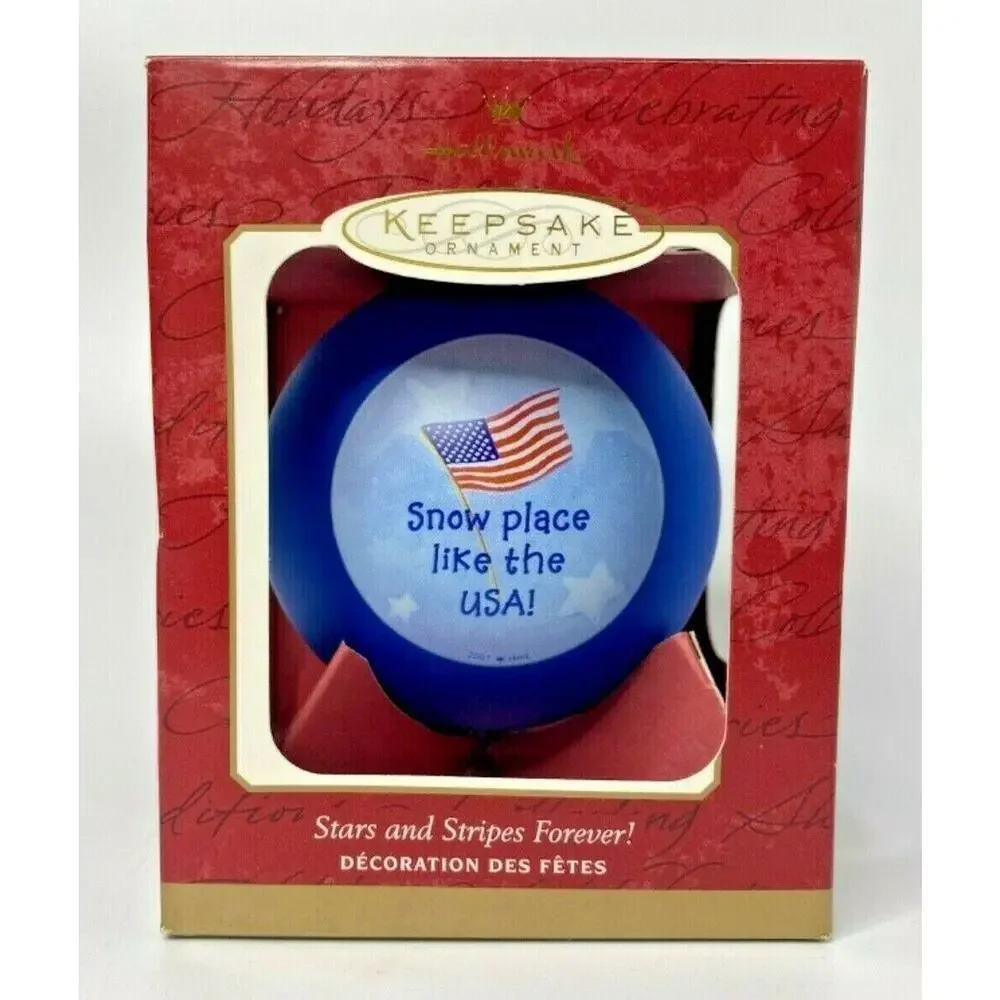 2001 Hallmark Stars and Stripes Forever Ornament U35‎